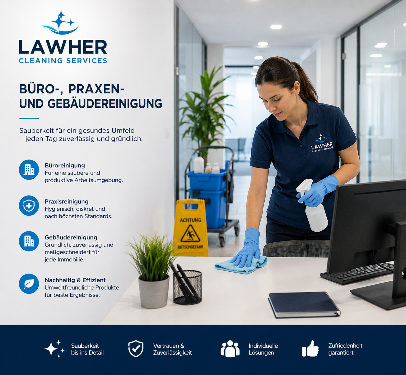 Büro -,Praxen - und Gebäudereinigung